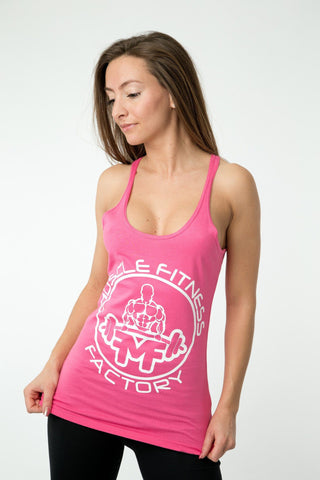 MFF Women's Core Tank <br> Pink - Muscle Fitness Factory