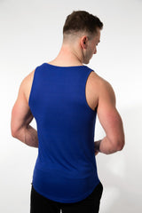 MFF Zeus Stripe Tank <br> Blue/White - Muscle Fitness Factory