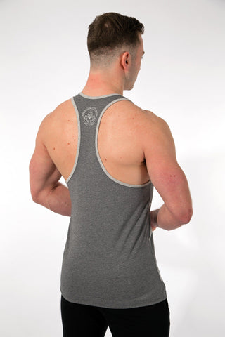 MFF Spartan Stringer <br> Heather Grey - Muscle Fitness Factory