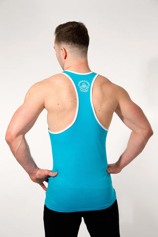 MFF Spartan Stringer <br> Blue/White - Muscle Fitness Factory