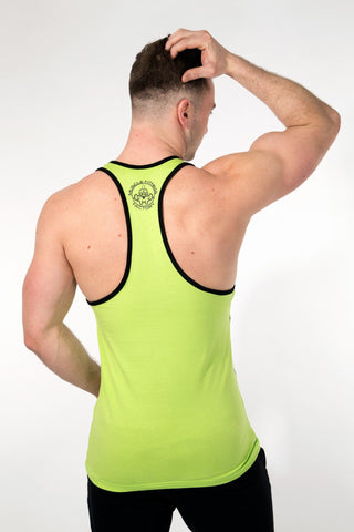 MFF Spartan Stringer <br> Lime/Black - Muscle Fitness Factory