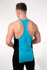 MFF 2Tone Stringer <br> Black/Blue - Muscle Fitness Factory