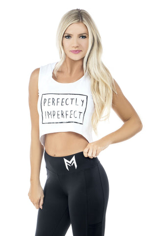 Perfect Crop Top<br>White - Muscle Fitness Factory