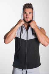 MFF Zip-Up Sleeveless Hoodie - Muscle Fitness Factory