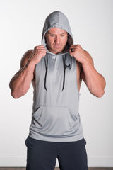 MFF Intensity Hooded Tank<br>Grey - Muscle Fitness Factory