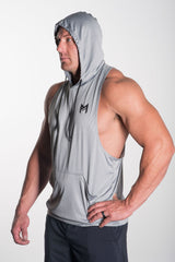 MFF Intensity Hooded Tank<br>Grey - Muscle Fitness Factory