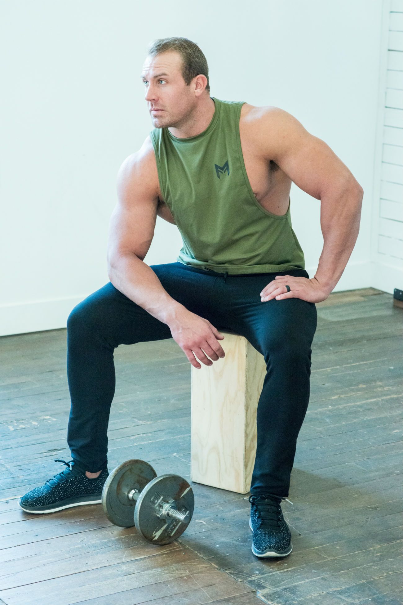 MFF Blitz Tank<br>Olive Green - Muscle Fitness Factory