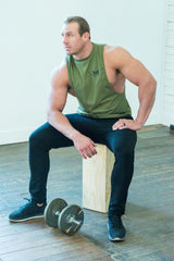 MFF Blitz Tank<br>Olive Green - Muscle Fitness Factory