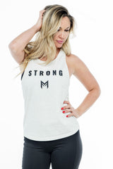 Motivation Strong Tank<br>Oatmeal - Muscle Fitness Factory