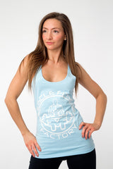 MFF Women's Core Tank <br> Maya Blue - Muscle Fitness Factory