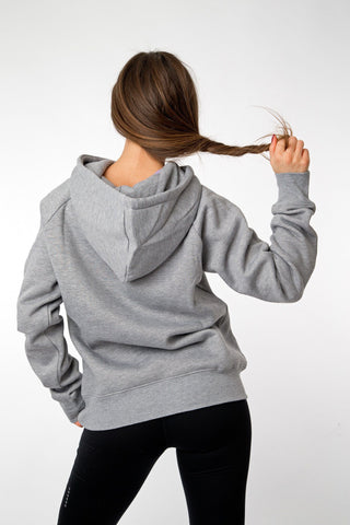 MFF Womens Hoodie <br> Grey/Dark Grey - Muscle Fitness Factory