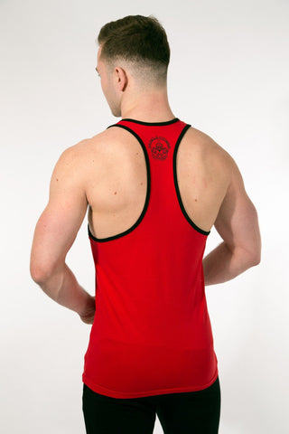 MFF Spartan Stringer <br> Red/Black - Muscle Fitness Factory