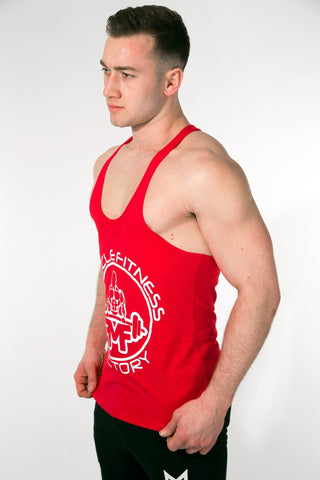 MFF Core Stringer <br> Scarlet Red - Muscle Fitness Factory