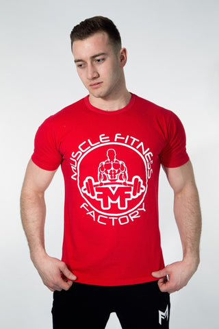 MFF Core T-Shirt <br> Scarlet Red - Muscle Fitness Factory