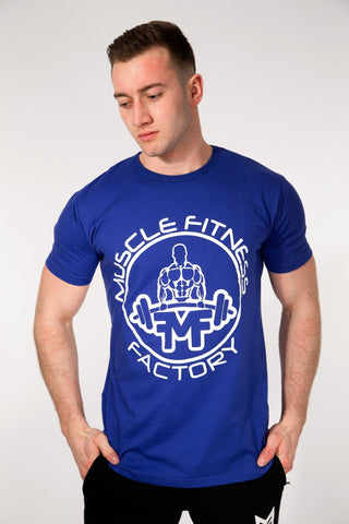 MFF Core T-Shirt <br> Azure Blue - Muscle Fitness Factory