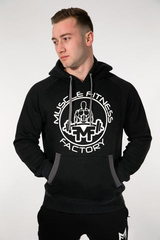 MFF Core Hoodie <br> Black/Dark Grey - Muscle Fitness Factory