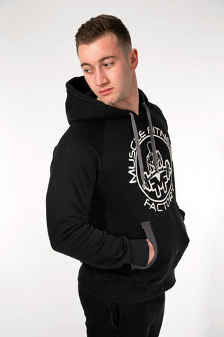 MFF Core Hoodie <br> Black/Dark Grey - Muscle Fitness Factory