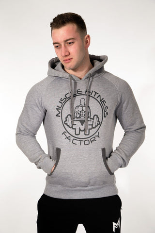 MFF Core Hoodie <br> Grey/Dark Grey - Muscle Fitness Factory