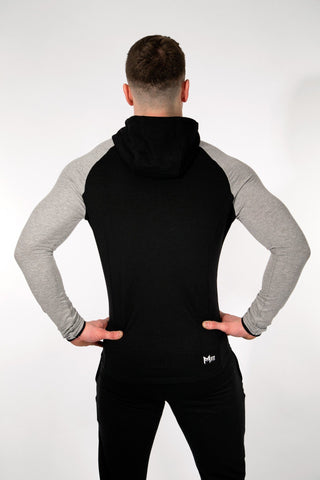 MFit Hoodie <br> Black/Grey - Muscle Fitness Factory