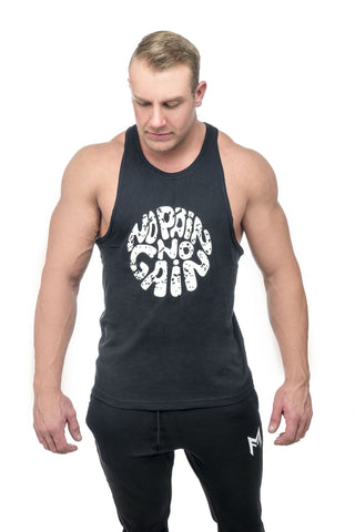 No Pain Tank Top<br>Black - Muscle Fitness Factory