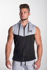 MFF Zip-Up Sleeveless Hoodie - Muscle Fitness Factory